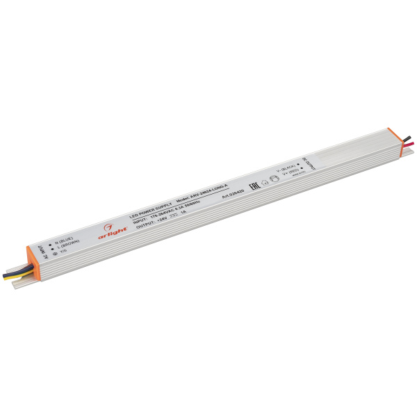 Блок питания ARV-24024-LONG-A (24V, 1A, 24W) (Arlight, IP20 Металл, 2 года)