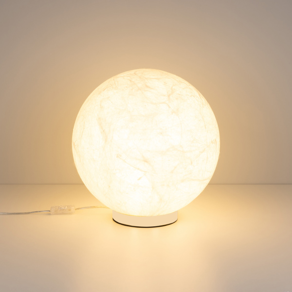 Светильник SP-SILKA-TAB-R350-11W Warm2700 (WH, 330 deg, TOUCH-DIM) (Arlight, IP20, Натуральный шелк, 3 года)