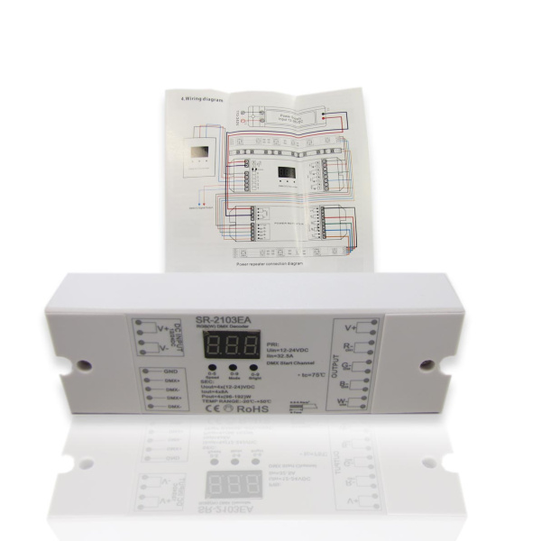 Декодер DMX SR-2103EA (12-36V, 384-768W)