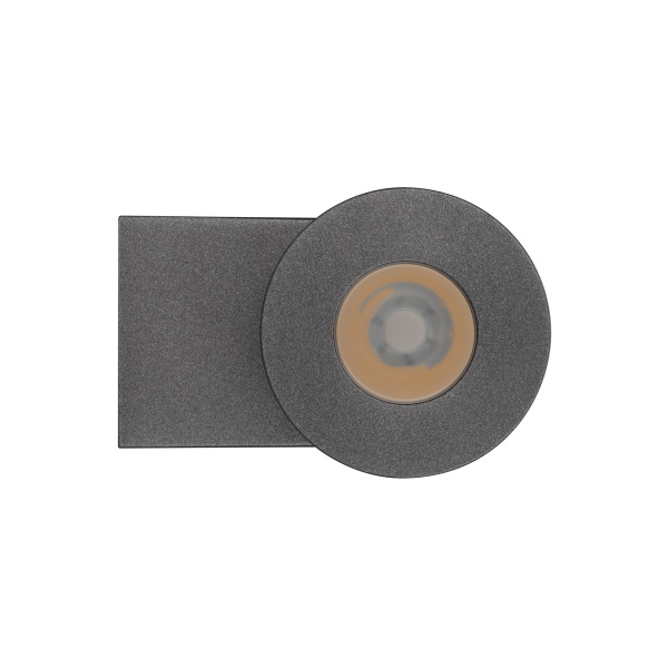 Светильник LGD-RAY-WALL-R65-12W Warm3000 (GR, 6 deg, 230V) (Arlight, IP65 Металл, 3 года)