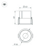 Светильник MS-ATLAS-BUILT-R66-15W Day4000 (BK-BK, 35 deg, 230V) (Arlight, IP20 Металл, 5 лет)