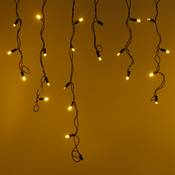 Светодиодная гирлянда ARD-EDGE-CLASSIC-2400x600-BLACK-88LED-PULSE Warm (230V, 6W) (Ardecoled, IP65)