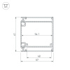 Профиль BOX57-DUAL-2000 ANOD (Arlight, Алюминий)