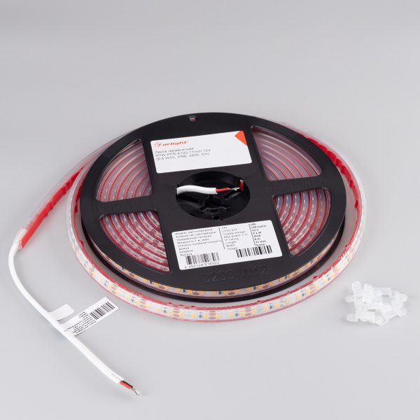 Лента герметичная RTW-PFS-A120-11mm 12V Cool 10K (9.6 W/m, IP68, 2835, 5m) (Arlight, -)