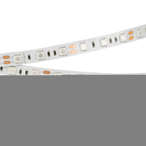 Лента RT 2-5000 12V Yellow 2x (5060, 300 LED, LUX) (Arlight, 14.4 Вт/м, IP20)