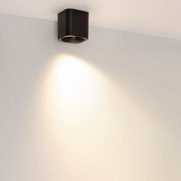 Светильник SP-ACENTO-S95x95-10W Warm3000 (BK, 20-45 deg, 230V) (Arlight, IP20 Металл, 5 лет)
