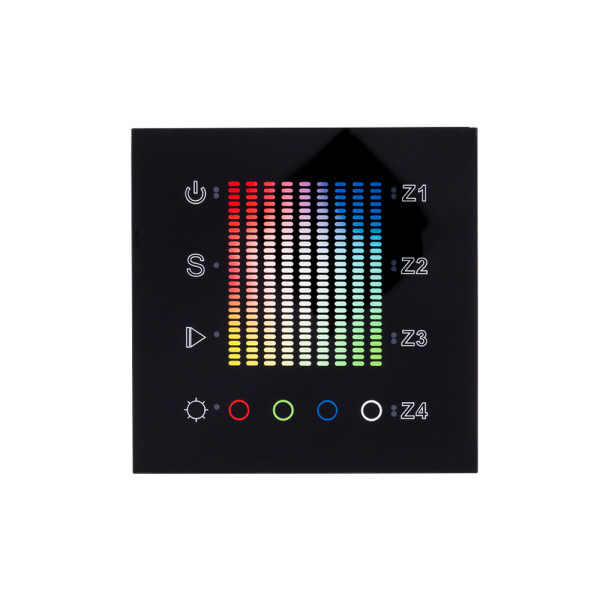 Панель Sens SR-2831AC-RF-IN Black (220V,RGB,4зоны) (Arlight, IP20 Пластик, 3 года)