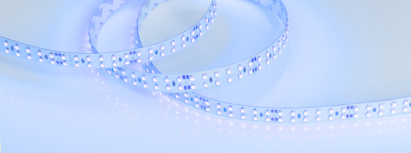 Лента RT 2-5000 24V Blue 2x2 (3528, 1200 LED, LUX) (Arlight, 19.2 Вт/м, IP20)