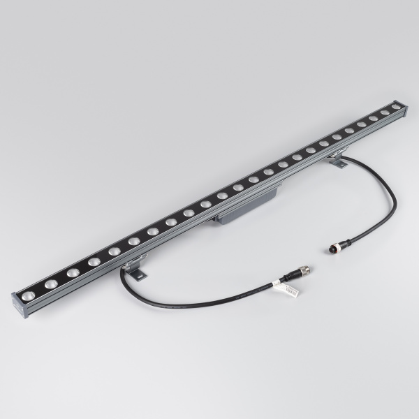 Линейный прожектор AR-LINE-1000-24W Warm3000 (GR, 30 deg, 230V) (Arlight, IP65 Металл, 3 года)