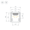 Профиль SL-MINI-10-2000 ANOD (Arlight, Алюминий)