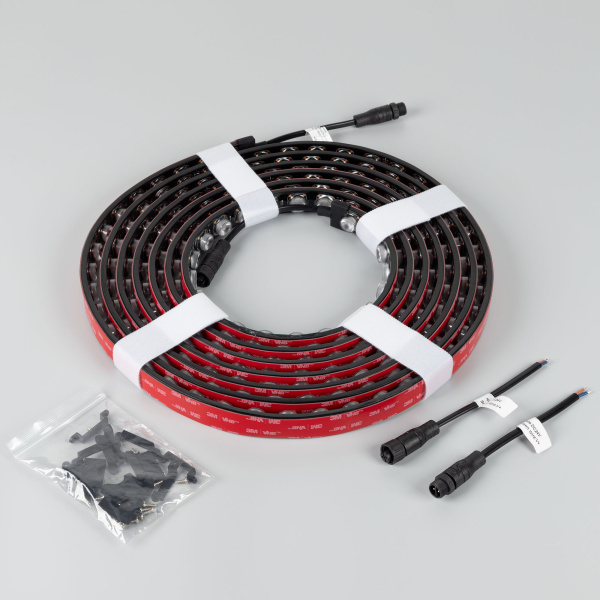 Лента герметичная FLT-PS-A42-BLACK-23mm 24V White6000 (21 W/m, IP67, 30deg, 5m) (Arlight, -)