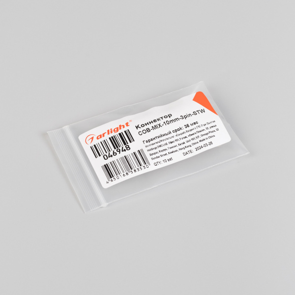 Коннектор COB-MIX-10mm-3pin-STW (Arlight, Прозрачный)