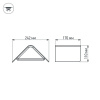 Светильник LGD-Wall-Delta-1B-12W Warm White (Arlight, IP54 Металл, 3 года)