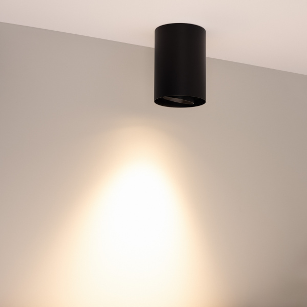 Светильник SP-FOCUS-R86-10W Warm3000 (BK, 50 deg, 230V) (Arlight, IP54 Металл, 5 лет)