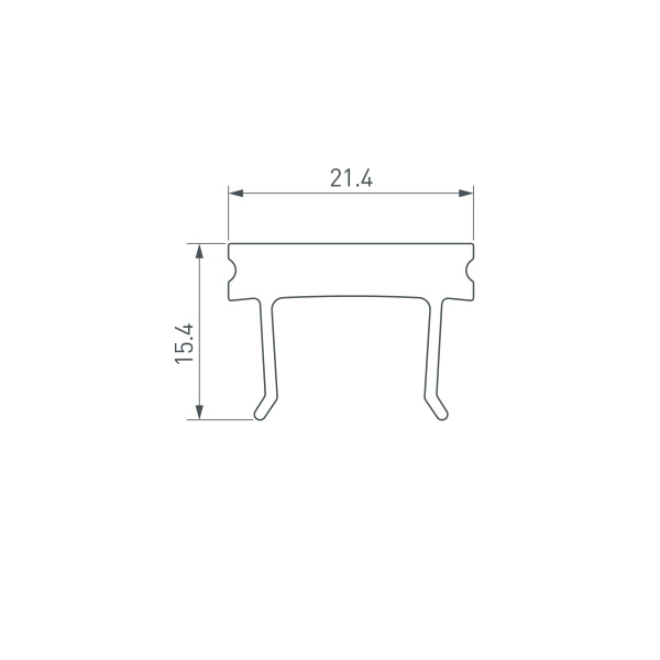 Экран HR-FACADE-2000 матовый (Arlight, Пластик)