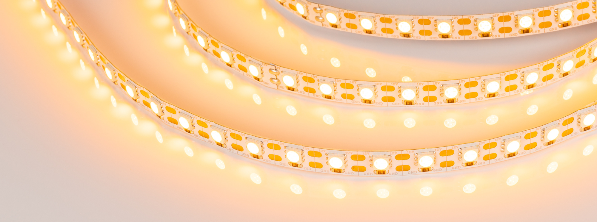 Лента RT 2-5000 12V Cx1 Yellow 2x (5060, 360 LED, LUX) (Arlight, 15.6 Вт/м, IP20)
