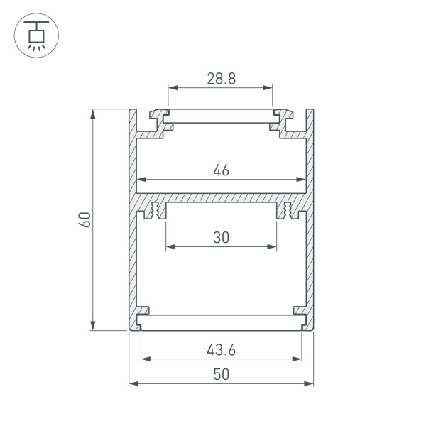 Профиль SL-ARC-5060-D1500-A90 BLACK (дуга 1 из 4) (Arlight, Алюминий)