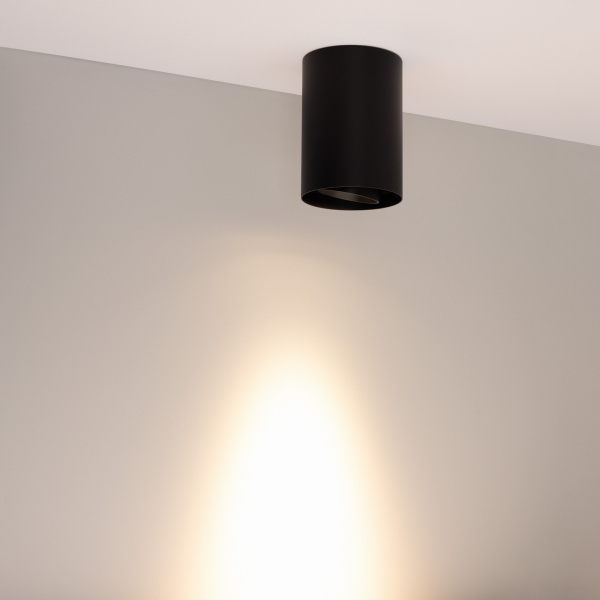 Светильник SP-FOCUS-R86-10W Warm3000 (BK, 24 deg, 230V) (Arlight, IP54 Металл, 5 лет)