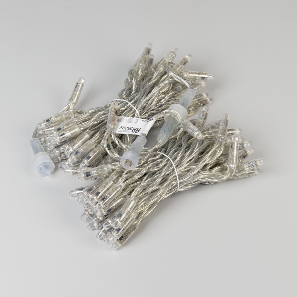 Светодиодная гирлянда ARD-STRING-CLASSIC-15000-CLEAR-100LED-LIVE RGB-SPI (12V, 53W) (Ardecoled, IP65)