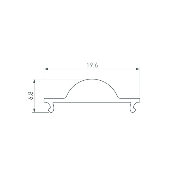 Экран ARH-WIDE-B-H20-2000 Lens Clear-PM (Arlight, Пластик)