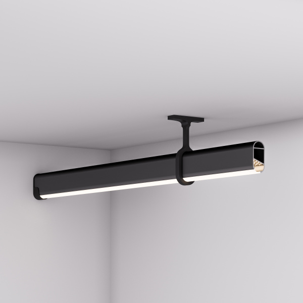 Профиль WARDROBE-1530-2000 ANOD BLACK (Arlight, Алюминий)