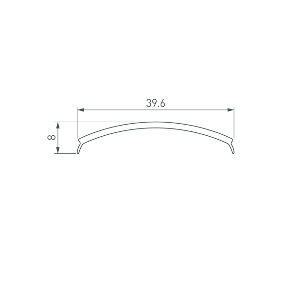 Экран матовый KLUS-P45-2000 Round OPAL (Arlight, Пластик)