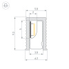 Профиль SL-MINI-6-H9-2000 ANOD OLIVE GREY (Arlight, Алюминий)