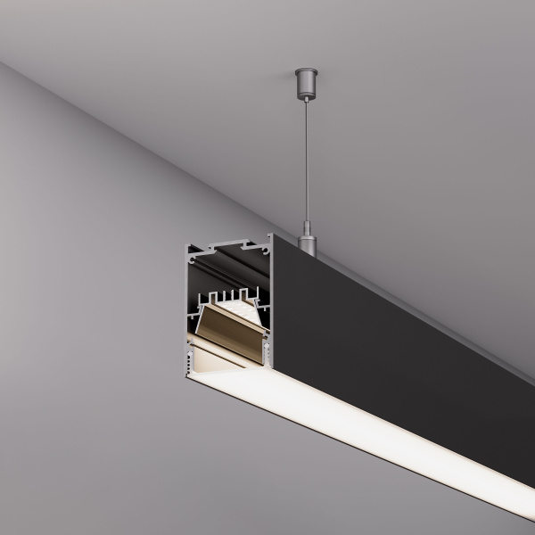 Профиль IP-LINE-5475-2000 BLACK (Arlight, Алюминий)