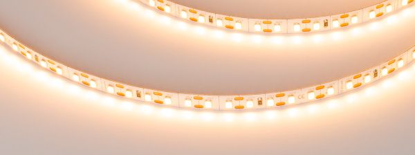 Лента FC-A120-8mm 24V Warm2400-CX1 (10 W/m, IP20, 5m) (Arlight, резка 1 светодиод)