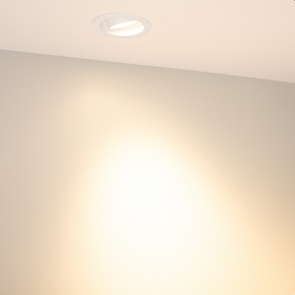 Светильник MS-VORTEX-BUILT-R90-12W Warm3000 (WH-WH, 40 deg, 230V) (Arlight, IP20 Металл, 5 лет)