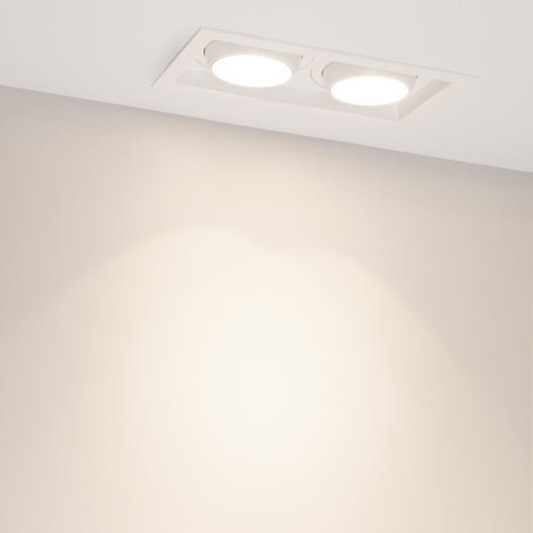 Светильник MS-VORTEX-BUILT-S250x140-2x30W Day4000 (WH-WH, 17 deg, 230V) (Arlight, IP20 Металл, 5 лет)