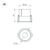 Светильник MS-ATLAS-BUILT-R90-25W Day4000 (WH-BK, 30 deg, 230V) (Arlight, IP20 Металл, 5 лет)