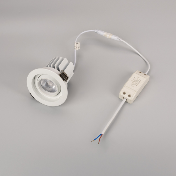 Светильник MS-VORTEX-BUILT-R90-12W Warm3000 (WH-WH, 40 deg, 230V) (Arlight, IP20 Металл, 5 лет)