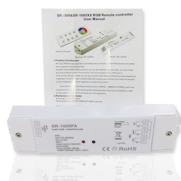 Контроллер RGB SR-1005FA (12-36V, 180-540W)