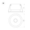 Светильник MS-HARBOR-R82-10W Warm2700 (WH, 50 deg, 230V) (Arlight, IP20 Металл, 5 лет)