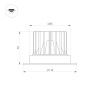 Светильник MS-ATLAS-TRIMLESS-R70-12W Day4000 (WH, 32deg, 230V) (Arlight, IP20 Металл, 5 лет)