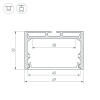 Профиль SL-LINE-4932-3000 BLACK (Arlight, Алюминий)