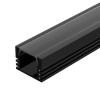 Профиль PDS-S-2000 ANOD Black RAL9005 (Arlight, Алюминий)