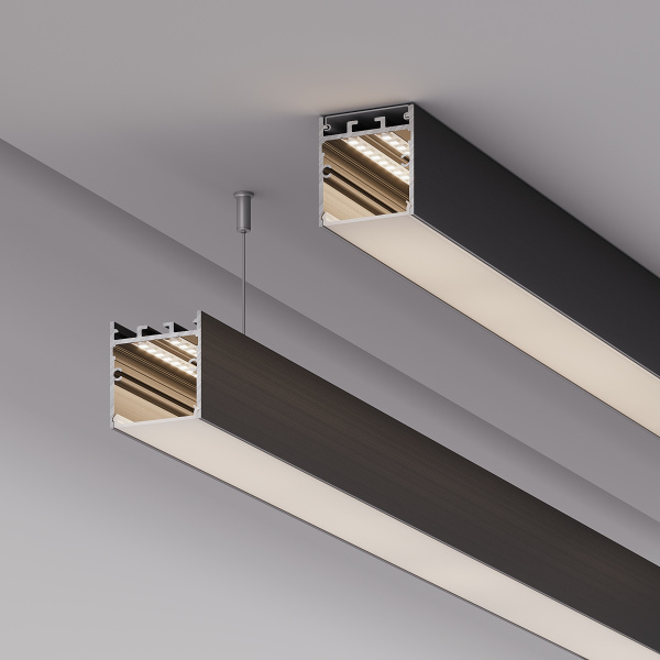 Профиль SL-LINE-3638-LW-3000 ANOD BLACK (Arlight, Алюминий)