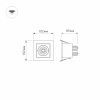 Светильник CL-KARDAN-S102x102-9W Day (WH, 38 deg) (Arlight, IP20 Металл, 3 года)