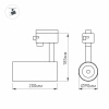 Светильник LGD-GERA-4TR-R90-30W Warm (WH, 24 deg) (Arlight, IP20 Металл, 3 года)