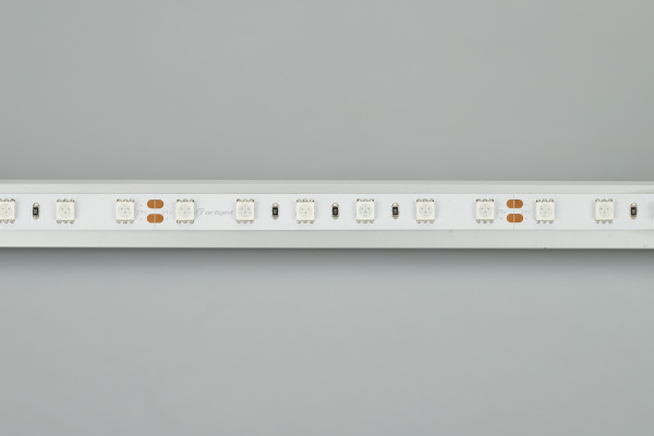 Лента RT 2-5000 24V Pink 2x (5060, 300 LED, LUX) (Arlight, 14.4 Вт/м, IP20)