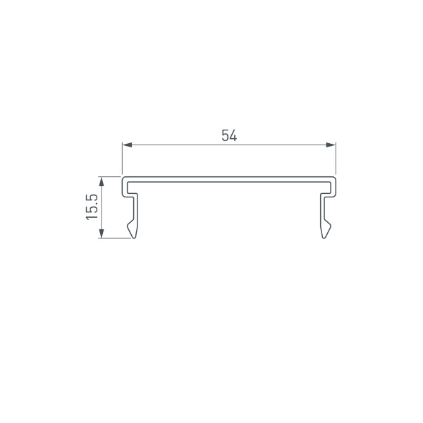 Экран SL-LINIA55-FANTOM-2000 Frost (Arlight, Пластик)