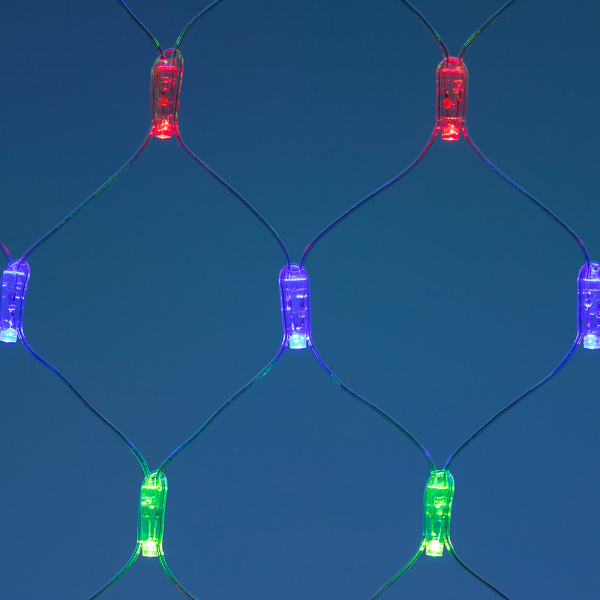 Светодиодная гирлянда ARD-NETLIGHT-CLASSIC-2000x1500-CLEAR-288LED RGB (230V, 18W) (Ardecoled, IP65)