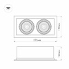 Светильник CL-KARDAN-S375x190-2x25W White6000 (WH-BK, 30 deg) (Arlight, IP20 Металл, 3 года)