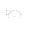 Экран ROUND-D36-360-2500 BLACK OPAL  (Arlight, Пластик)
