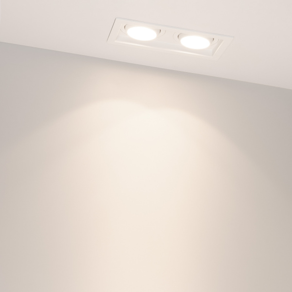 Светильник MS-VORTEX-BUILT-S170x90-2x12W Day4000 (WH-WH, 20 deg, 230V) (Arlight, IP20 Металл, 5 лет)