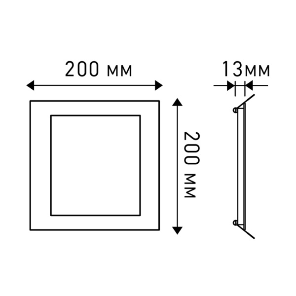 Светильник DL-200x200S-18W White (Arlight, Открытый)