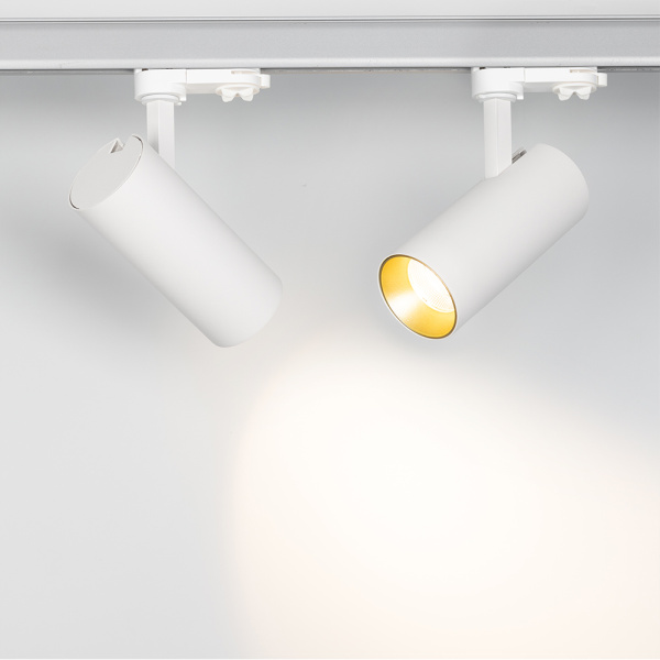 Светильник SP-POLO-TRACK-LEG-R65-8W Warm3000 (WH-GD, 40 deg) (Arlight, IP20 Металл, 3 года)