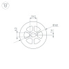 Силиконовый профиль WPH-FLEX-D40-360deg-S10-5m WHITE (Arlight, Силикон)